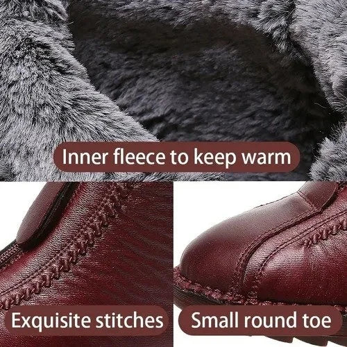 【35-42】Cizme de piele naturală antiderapante italiene pentru femei, făcute manual