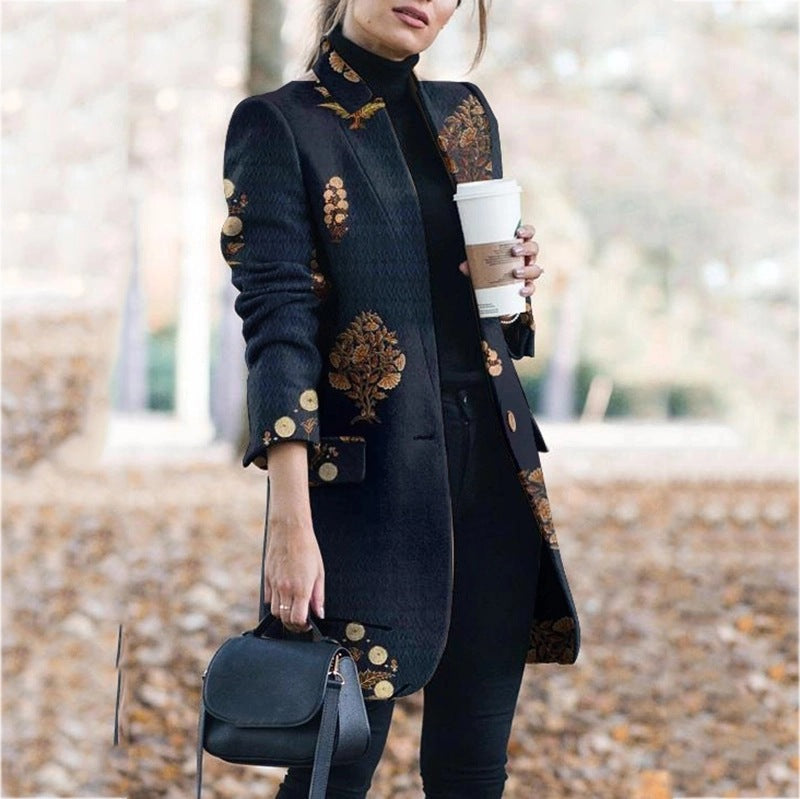 [S-5XL] Jesienna i zima nowa moda tweed jesienna i zimowa kurtka