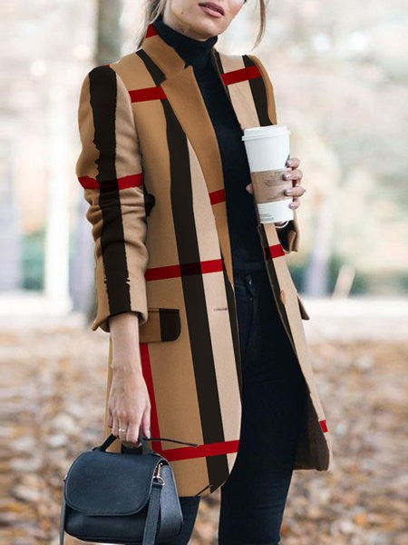 [S-5XL] Jesienna i zima nowa moda tweed jesienna i zimowa kurtka