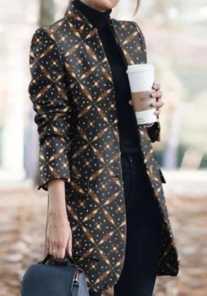 [S-5XL] Jesienna i zima nowa moda tweed jesienna i zimowa kurtka