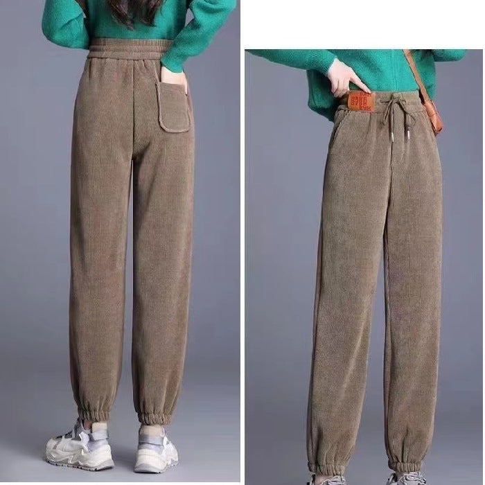 【S-3XL】Pantaloni groși din fleece
