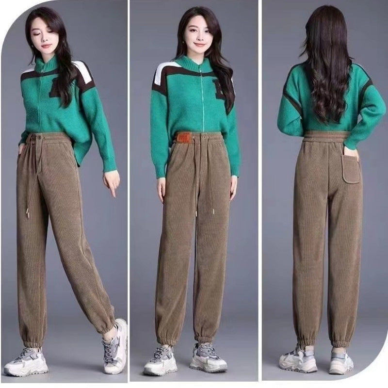 【S-3XL】Pantaloni groși din fleece