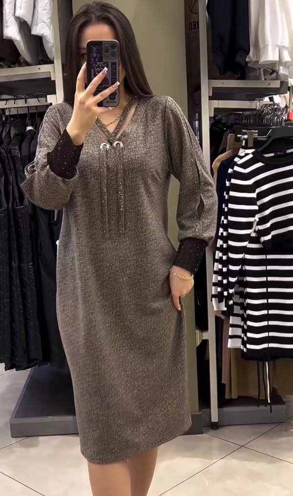 【S-3XL】🔥2023 noua rochie tricotată toamnă-iarnă pentru femei