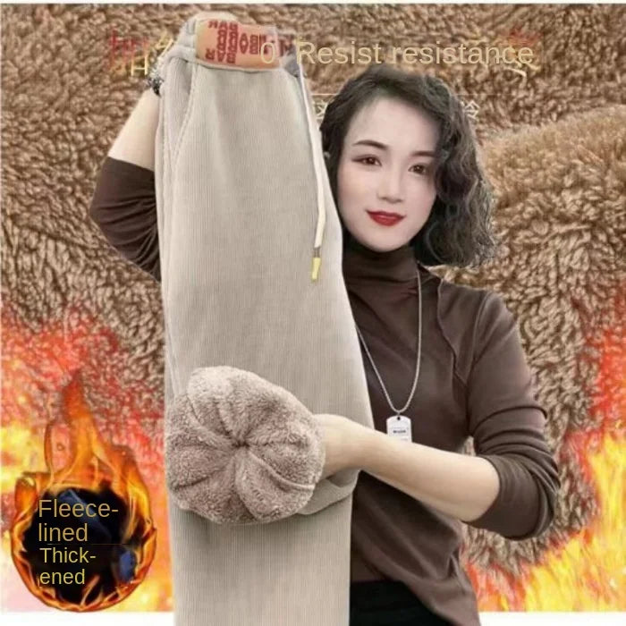 【S-3XL】Pantaloni groși din fleece