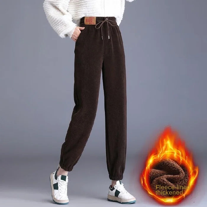【S-3XL】Pantaloni groși din fleece