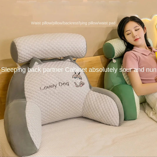 Plasă de vară de plasă roșie pentru capul patului Pernă de cap de pat mare pentru spătarul canapelei pernă de talie pernă de gheață pentru patul de citire a patului de gheață