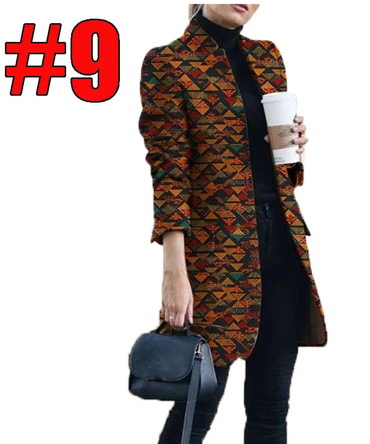 [S-5XL] Jesienna i zima nowa moda tweed jesienna i zimowa kurtka