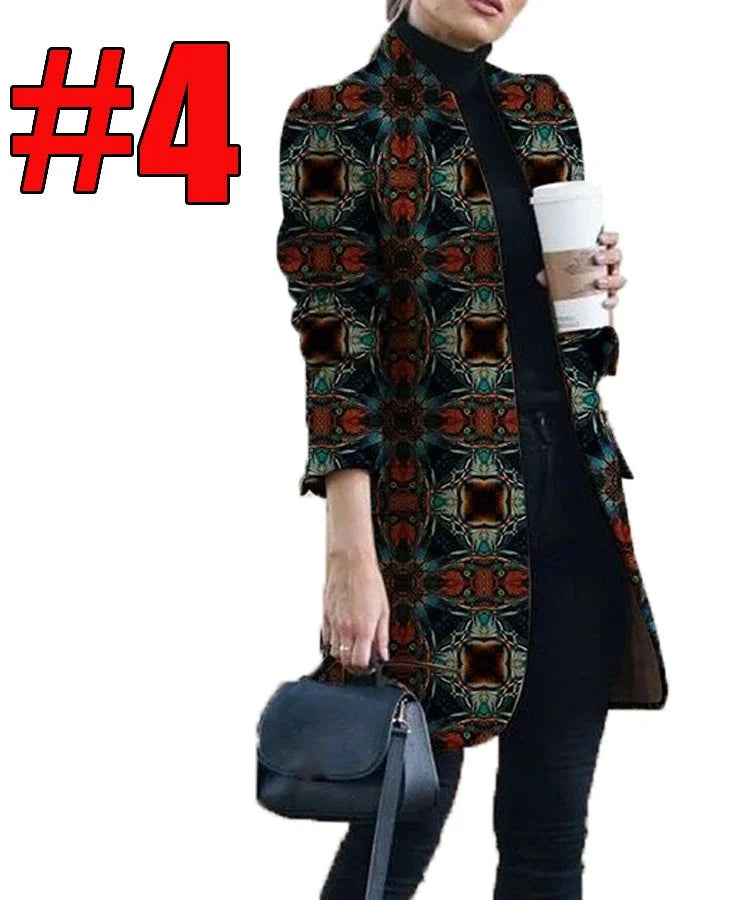 [S-5XL] Jesienna i zima nowa moda tweed jesienna i zimowa kurtka
