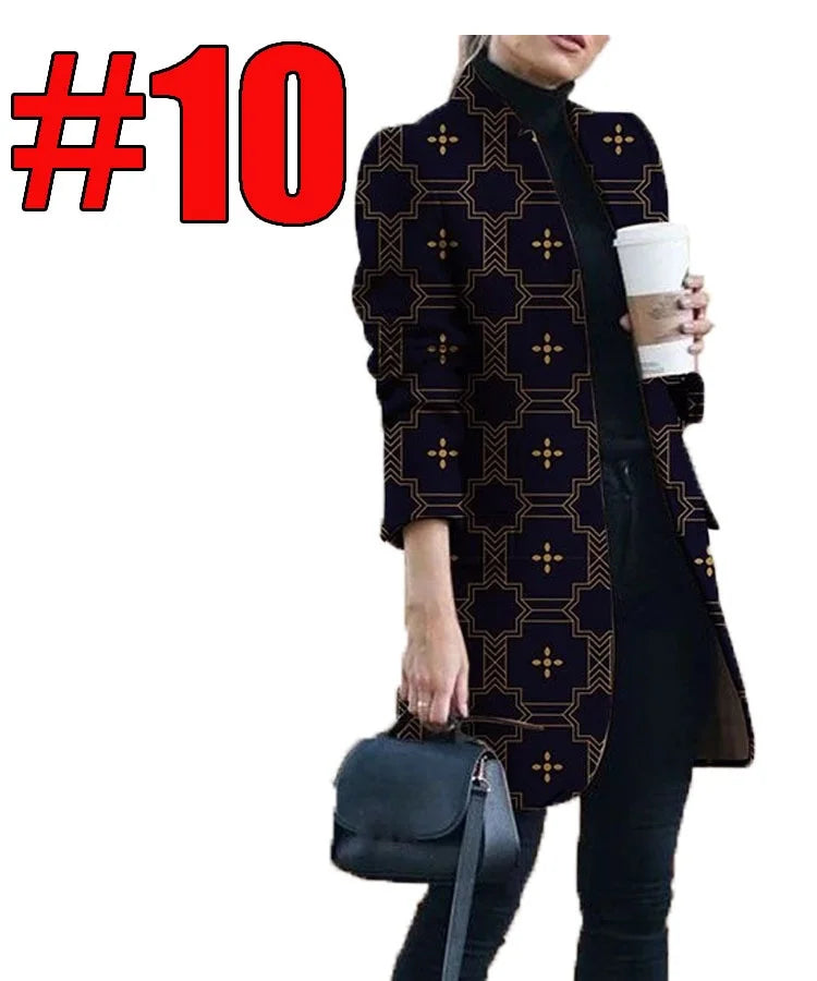 [S-5XL] Jesienna i zima nowa moda tweed jesienna i zimowa kurtka