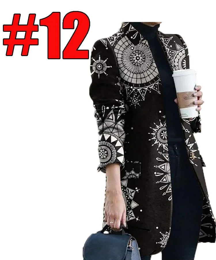 [S-5XL] Jesienna i zima nowa moda tweed jesienna i zimowa kurtka