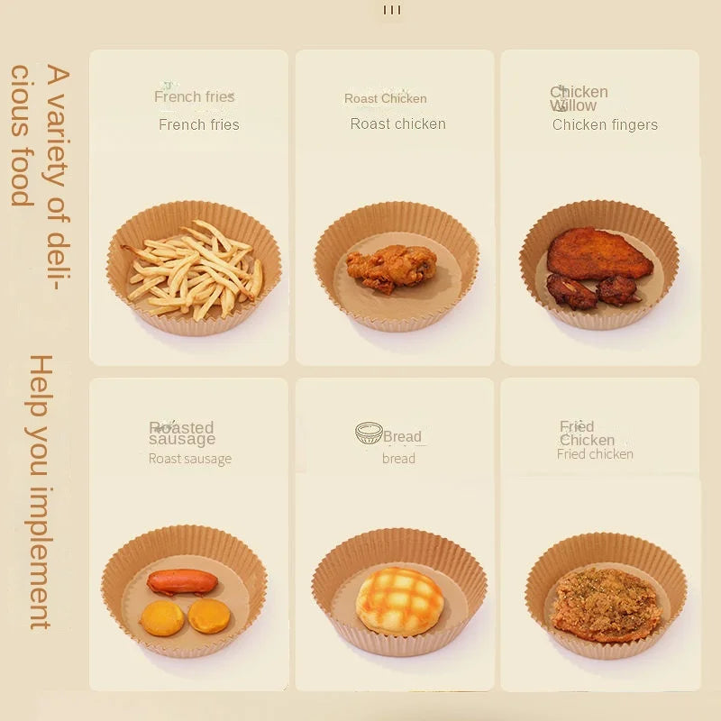 Căptușeală de hârtie de unică folosință pentru prăjitoare cu aer comprimat